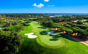 Quinta do Lago South Course green aerial