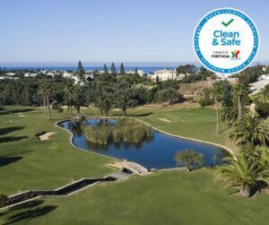 Vale de Milho Golf Course green & lake elevated